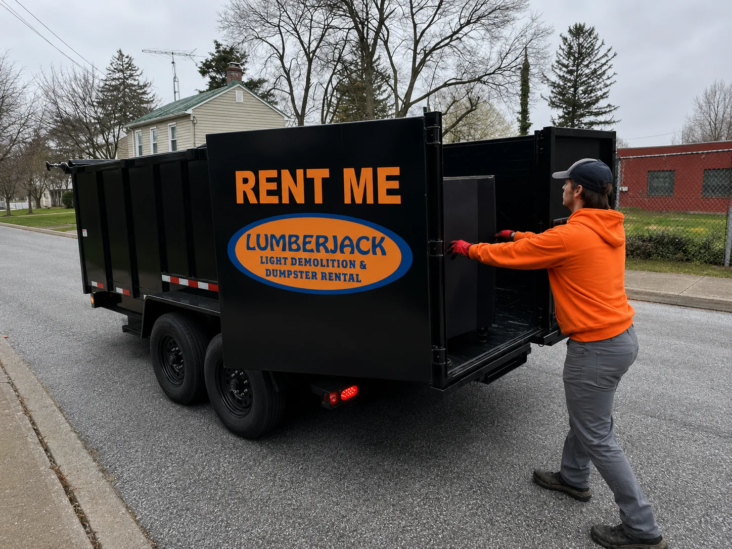Lumberjack Dumpster Truck in Champaign